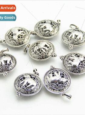 DIY jewelry accessories animal pendant hollow elephant penda