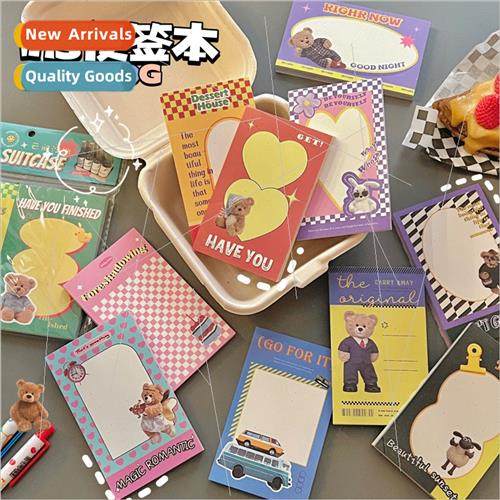 Creative retro series boxed note office message paper studen