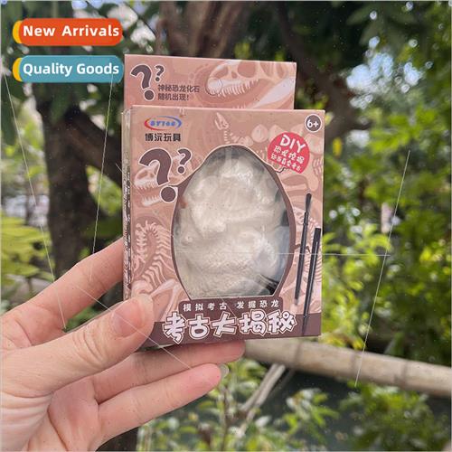 Children DIY archaeology dinosaur digging toys mini small bo