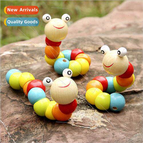 Baby wooden caterpillar cartoon hundred change twisted worm