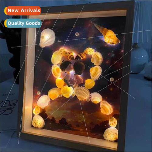 Tanabata Valentine Day gift couple shell photo frame night l