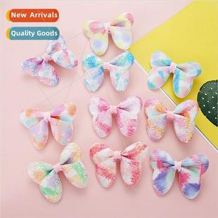 hair clips bow Easter duc sequins cartoon color New children