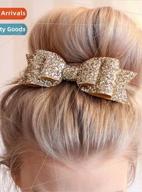 16 colors ladies large bow hairpin headdress boutique Europe