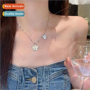 girl accessories niche smiley face flower star love pendant