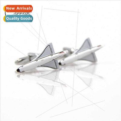 Civil aviation aircraft type fun baking paint cufflinks cuff