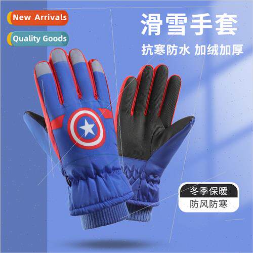 Autumn winter children ski gloves 8-15 years old children pa