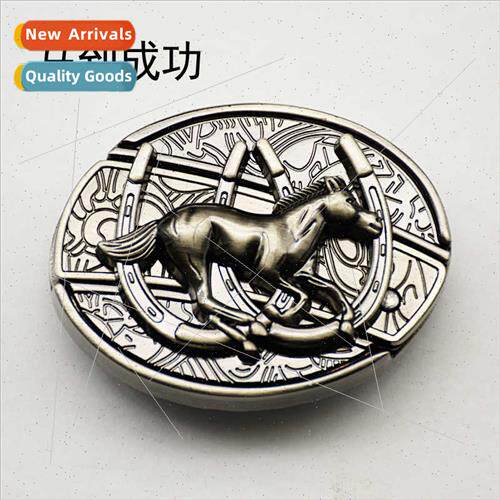 Men alloy belt buckle head leather belt head knife smooth bu