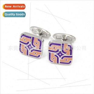 Chinese Floral Enamel Cufflinks High-grade Business Men Fren