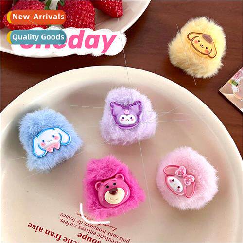 Cute cartoon plush cat ears small claw clip fall winter girl