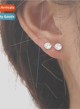 5mm super fan fashion simple versatile screw in diamond stud