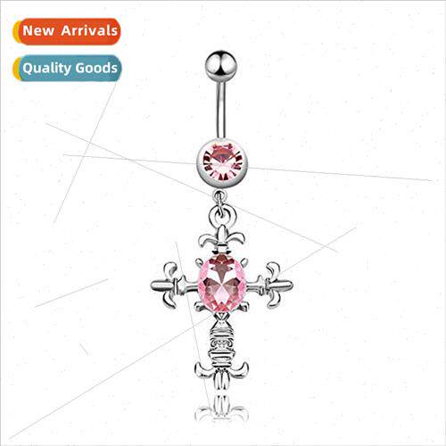 Body Piercing Belly Dance Jewelry Diamond Cross Belly Button