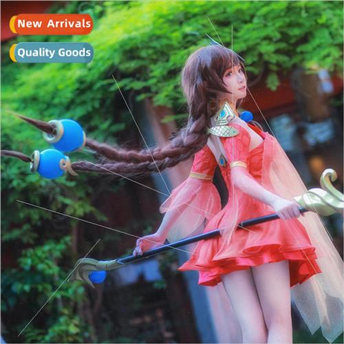 Big Joe cos wig double ponytail twist braid oblique bangs fe