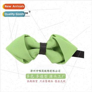 Wedding Polyester Pointed Solid Tie Men Color Bow