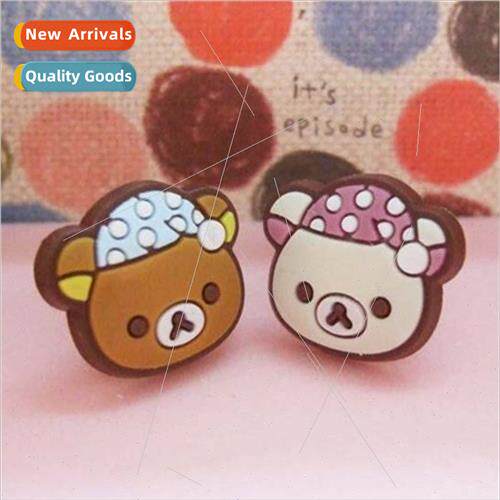 Cartoon cute bear headphone hole plugs dust plugs卡通可爱小