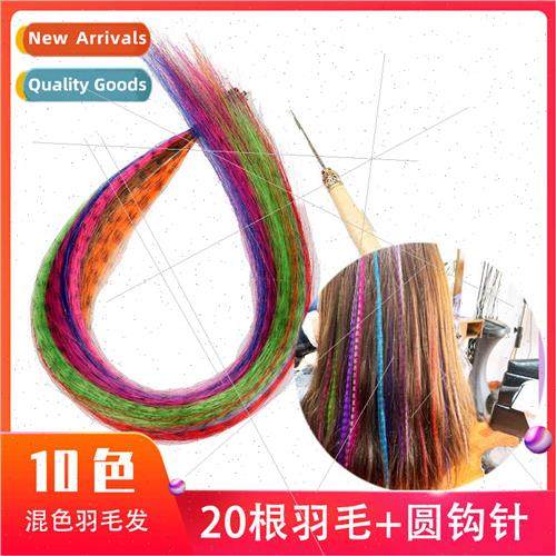 20 Feather Hair Sets Feather Hair Color Hair Extensions Set