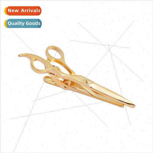 Cufflinks Polished Gold Scissors Shape Tie Clip Fun Tools Me