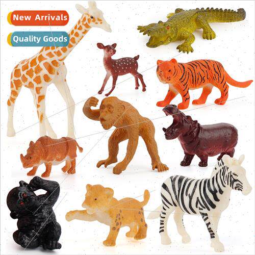 Safari lion tiger hippopotamus a variety animal figures mode