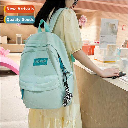 schoolbag 2023 new simple fresh large capacy shoulder bag pu