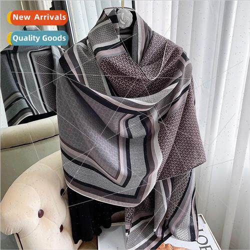 Autumn Korean  geometric cotton linen sarong female 2021 war