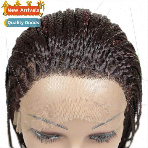 Three Strand Braid Front Lace Wig High Temperature lk Semi-H