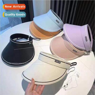 Sun hat can be folded sun hat outdoor cycling women  large b