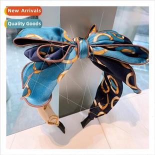 brown hair bow pressure lady sweet wide chain big new Korea