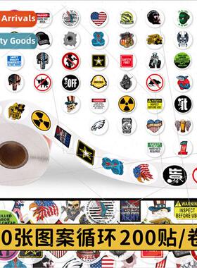 200 Stickers Helmet Roll Roll Stickers Personalized Creative