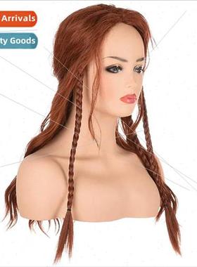 Europe fashion wig women parted big wave long curly hair hig