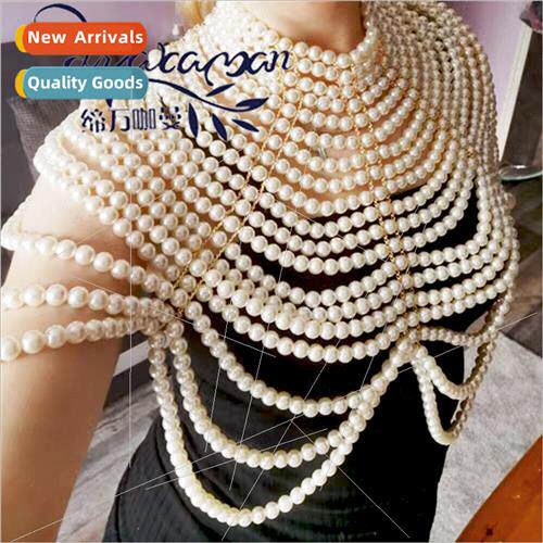 Europe new multi-layer pearl necklace atmospheric popular ne