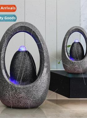 running water fountain self-circulating egg feng shui ball a