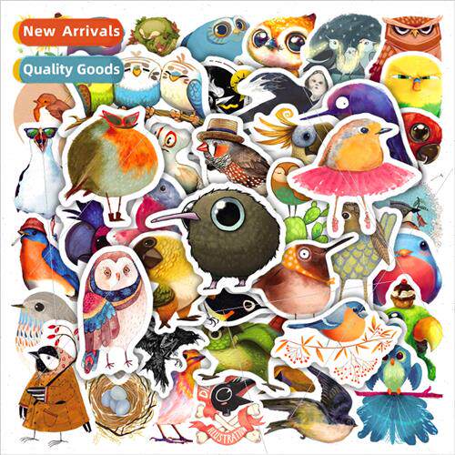 50 animation sense bird head owl doodle stickers bicycle com