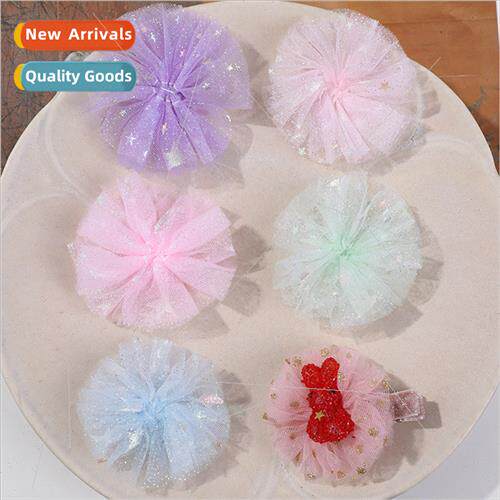Korean  of the super fairy colorful sequins mesh flowers diy