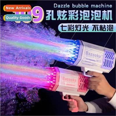 109 holes space bubble machine motorized bazooka bubble gun