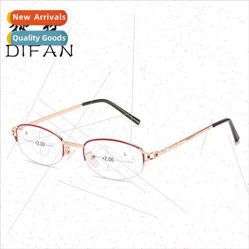 New ring focus anti-blue light presbyopia glasses female met