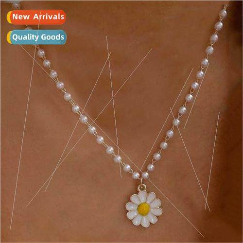 Europe necklaces summer layered whe pearl moon star pendant