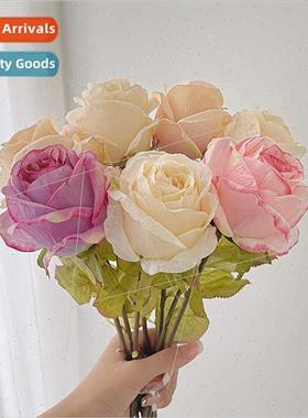 Vintage simulation charred edge rose burnt single baked edge