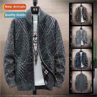 Men Padded Geometric Fall Swe Winter Large 2021 Thickened