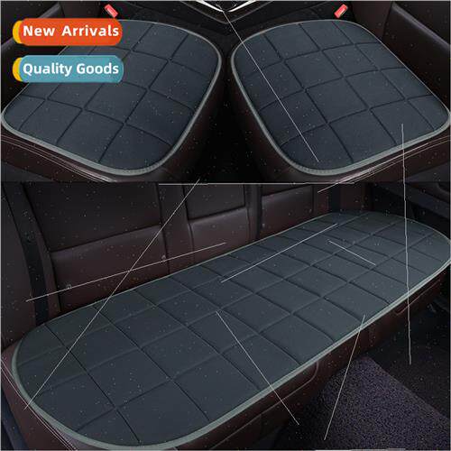 Car cushion set three plush backless three sets -tied -slip