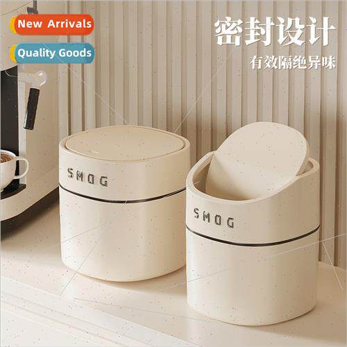 Desktop trash can household kchen desk paper basket tube min