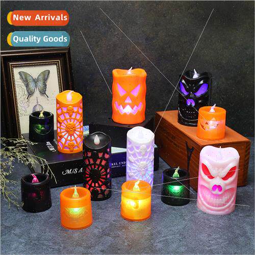 Halloween new pumpkin candle LED light pumpkin lights Hallow