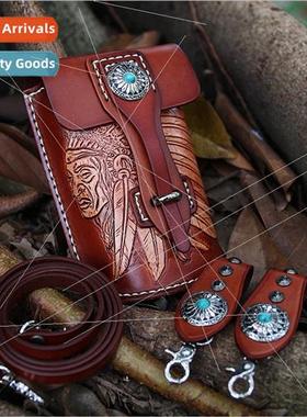 Chief men leather cool locomotive bodypack shoulder bag