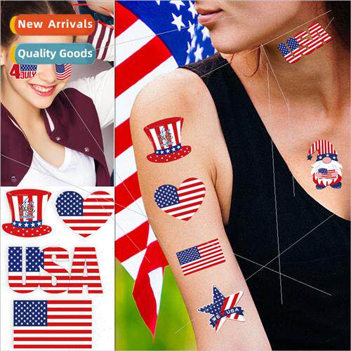 Independence Day Face Stickers USA  Day Party Celebration Pa