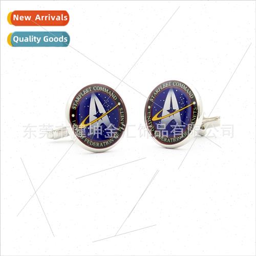 Star Trek Drip Cufflinks Sticker Pattern Cufflinks Spaceship