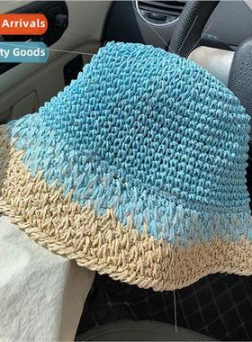 Japanese straw hat female summer outing sunscreen sun-shadin