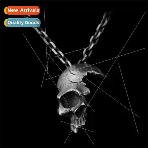 skull fashion Europe minimalist retro alloy skull pendant ne