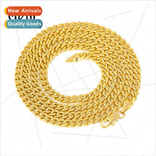 Hip Hop necklace cubanchain gold plated Miami Cuban chain me