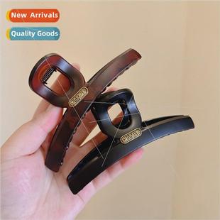 clip large red head back shark hair plate new Korea