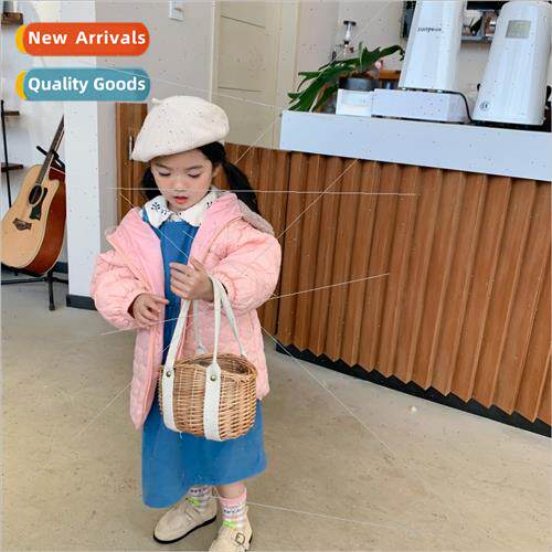 2023 fall and winter new lightweight hooded cotton baby cott