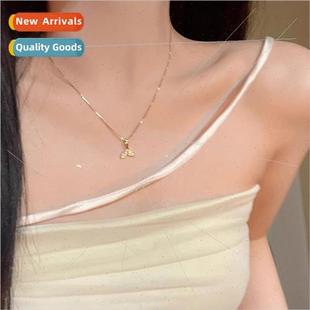 che Necklace Tail French Lockbone Mermaid Women Pendant Gold