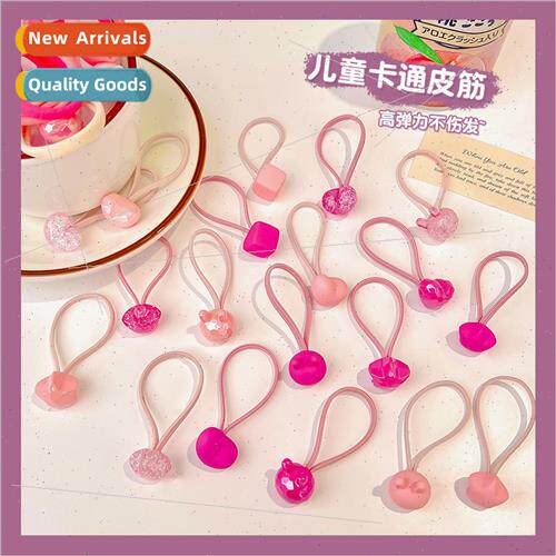 New children leather bhair tie head rope does not hurt hair
